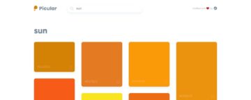 Picular, outil Google de recherche de couleurs